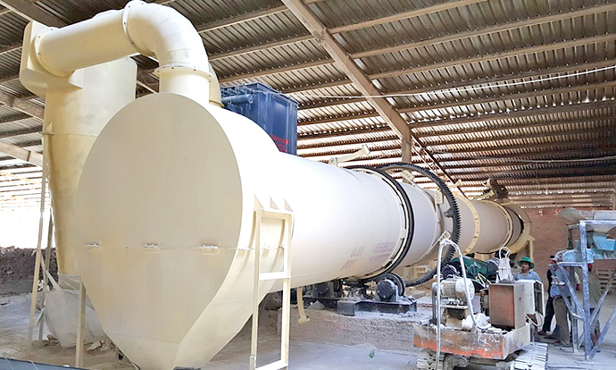 Kaolin dryer plant